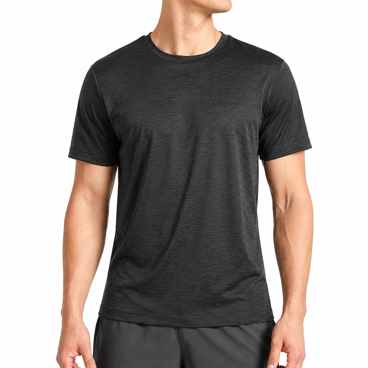 Camiseta de manga corta talla L negra de punto estilo casual