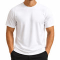 Camiseta de hombre talla M blanca de manga corta cuello redondo estilo liso